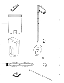 Part Location Diagram of 61310 Eureka Wheel Bar Axle