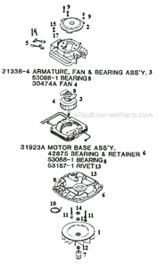 Page C Diagram and Parts List for 4038B  Eureka Upright Vacuum
