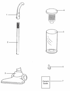 Page A Diagram and Parts List for 421A  Eureka Upright Vacuum