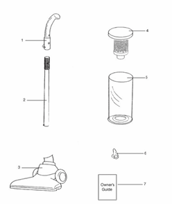 Page A Diagram and Parts List for 423A  Eureka Upright Vacuum