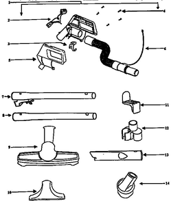 Part Location Diagram of 53257-1 Eureka Screws - Package 10