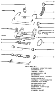 Part Location Diagram of E-38479-4 Eureka Hose - Compression