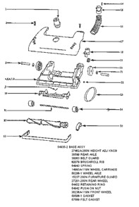 Part Location Diagram of 38236A-119N Eureka Wheel - Front