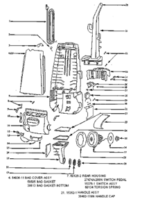 Part Location Diagram of E-60165 Eureka Retaining Ring Package