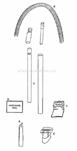 Part Location Diagram of 58236 Frigidaire Paper Bag Package Assembly