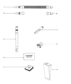 Part Location Diagram of 37057A-3 Frigidaire Coupling - Hose