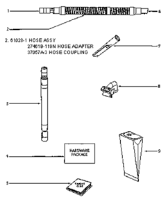 Page C Diagram and Parts List for 4334AT  Eureka Upright Vacuum
