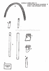 Page C Diagram and Parts List for 4335ATM  Eureka Upright Vacuum