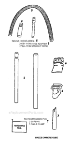 Part Location Diagram of 28051-119N Eureka Hose Adapter