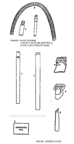 Page C Diagram and Parts List for 4340DT  Eureka Upright Vacuum