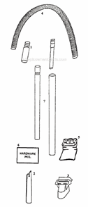 Page C Diagram and Parts List for 4350AT  Eureka Upright Vacuum