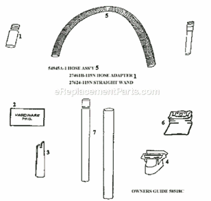 Page C Diagram and Parts List for 4350BT  Eureka Upright Vacuum