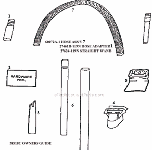 Page C Diagram and Parts List for 4352BT  Eureka Upright Vacuum