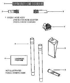 Page C Diagram and Parts List for 4354AT  Eureka Upright Vacuum