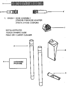 Page C Diagram and Parts List for 4377ATV  Eureka Upright Vacuum