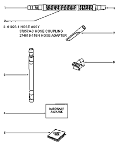 Page D Diagram and Parts List for 4386AT  Eureka Upright Vacuum