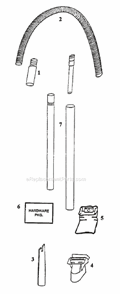 Page C Diagram and Parts List for 4440AT  Eureka Upright Vacuum
