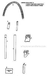 Page C Diagram and Parts List for 4441ATM  Eureka Upright Vacuum