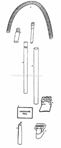 Page C Diagram and Parts List for 4455AT  Eureka Upright Vacuum