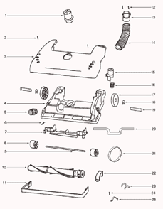Part Location Diagram of E-27493-288N Eureka Wheel - Rear