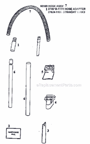 Page C Diagram and Parts List for 4465ATM  Eureka Upright Vacuum