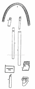 Page C Diagram and Parts List for 4465AT  Eureka Upright Vacuum