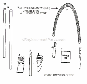 Page C Diagram and Parts List for 4465BT  Eureka Upright Vacuum