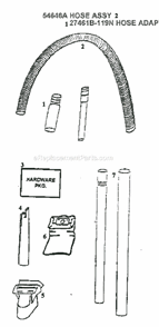 Page C Diagram and Parts List for 4465DT  Eureka Upright Vacuum
