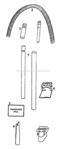 Page C Diagram and Parts List for 4466AT  Eureka Upright Vacuum