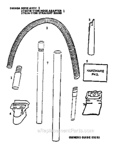 Page C Diagram and Parts List for 4471AT  Eureka Upright Vacuum