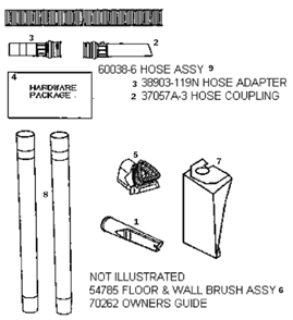 Page C Diagram and Parts List for 4476AT  Eureka Upright Vacuum