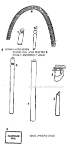 Page D Diagram and Parts List for 4481AT  Eureka Upright Vacuum