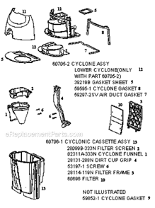 Page C Diagram and Parts List for 4482BT-1  Eureka Upright Vacuum