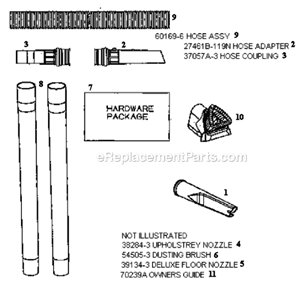 Page D Diagram and Parts List for 4482BT-1  Eureka Upright Vacuum