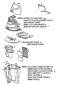 Page C Diagram and Parts List for 4484AT  Eureka Upright Vacuum