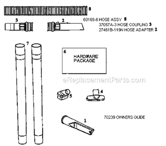 Page D Diagram and Parts List for 4484BT  Eureka Upright Vacuum