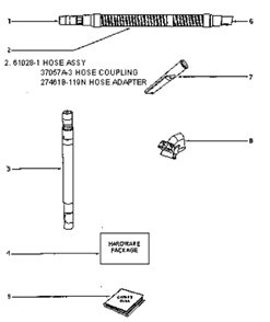 Page D Diagram and Parts List for 4488AT  Eureka Upright Vacuum