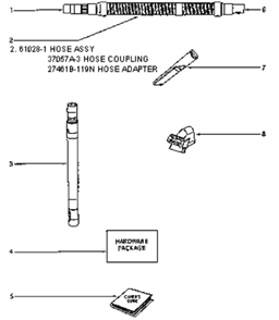 Page D Diagram and Parts List for 4489AT  Eureka Upright Vacuum