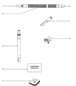Page D Diagram and Parts List for 4496AV  Eureka Upright Vacuum