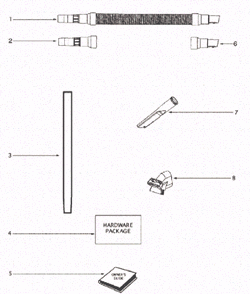 Page D Diagram and Parts List for 4499A  Eureka Upright Vacuum