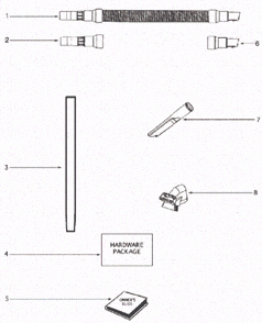 Page D Diagram and Parts List for 4499B  Eureka Upright Vacuum