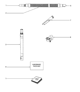 Page D Diagram and Parts List for 4654BT  Eureka Upright Vacuum