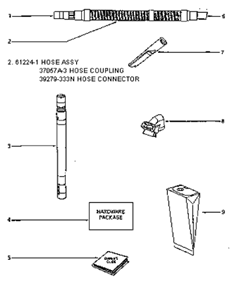 Page D Diagram and Parts List for 4674AT  Eureka Upright Vacuum