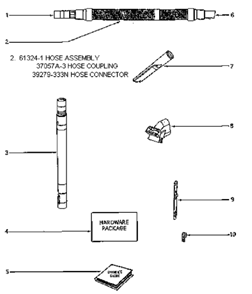 Part Location Diagram of 39231-1 Frigidaire Strap - Hose