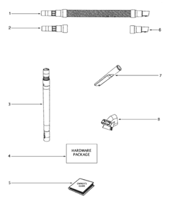Page D Diagram and Parts List for 4684B  Eureka Upright Vacuum