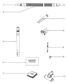 Page D Diagram and Parts List for 4688ATV  Eureka Upright Vacuum
