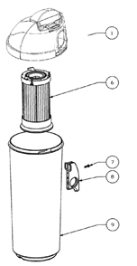 Page B Diagram and Parts List for 4700B  Eureka Upright Vacuum