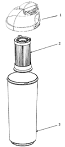 Part Location Diagram of E-80071-16 Eureka Dust Cup, Dump & Graphics
