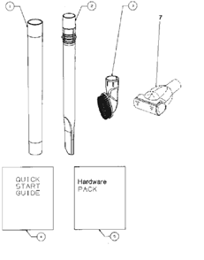 Page D Diagram and Parts List for 4701AZ  Eureka Upright Vacuum