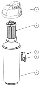 Page B Diagram and Parts List for 4704FRD  Eureka Upright Vacuum